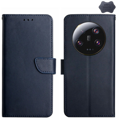 Genuine Leather Fingerprint-proof Flip Phone Case, For Redmi Note 13 Pro 4G / POCO M6 Pro 4G, For Redmi 13 4G Global / 5G Global, For Xiaomi Redmi A3, For Xiaomi Redmi Note 13 Global, For Xiaomi Redmi 13C 5G, For Xiaomi 14 Ultra, For Xiaomi 14 Pro     ...