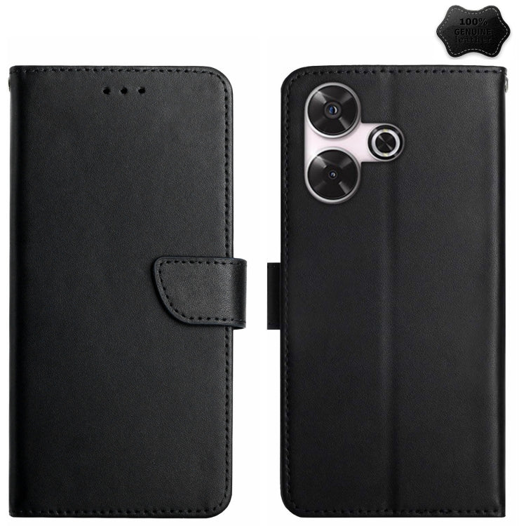Genuine Leather Fingerprint-proof Flip Phone Case, For Redmi Note 13 Pro 4G / POCO M6 Pro 4G, For Redmi 13 4G Global / 5G Global, For Xiaomi Redmi A3, For Xiaomi Redmi Note 13 Global, For Xiaomi Redmi 13C 5G, For Xiaomi 14 Ultra, For Xiaomi 14 Pro     ...