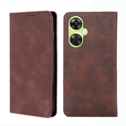 Skin Feel Magnetic Leather Phone Case, For OnePlus Nord CE 3 Lite 5G