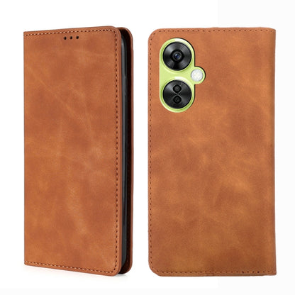 Skin Feel Magnetic Leather Phone Case, For OnePlus Nord CE 3 Lite 5G
