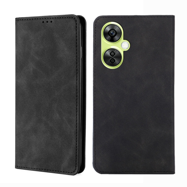 Skin Feel Magnetic Leather Phone Case, For OnePlus Nord CE 3 Lite 5G