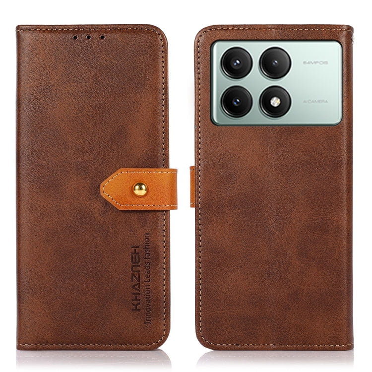 KHAZNEH Cowhide Texture Flip Leather Phone Case, For Xiaomi Redmi K70E / POCO X6 Pro, For Xiaomi Redmi Note 13R Pro, For Xiaomi Redmi Note 13 Pro 5G Global/Poco X6 5G, For Xiaomi 14 Ultra, For Xiaomi 14 Pro, For Xiaomi 14