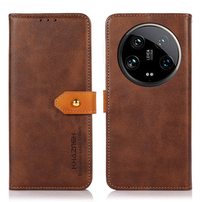 KHAZNEH Cowhide Texture Flip Leather Phone Case, For Xiaomi Redmi K70E / POCO X6 Pro, For Xiaomi Redmi Note 13R Pro, For Xiaomi Redmi Note 13 Pro 5G Global/Poco X6 5G, For Xiaomi 14 Ultra, For Xiaomi 14 Pro, For Xiaomi 14