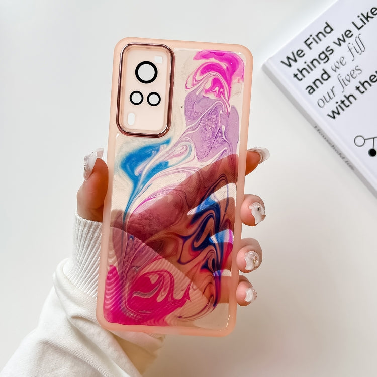 Oil Painting Electroplating TPU Phone Case, For vivo X60, For vivo X60 Pro, For vivo X70, For vivo X70 Pro