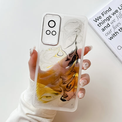 Oil Painting Electroplating TPU Phone Case, For vivo X60, For vivo X60 Pro, For vivo X70, For vivo X70 Pro