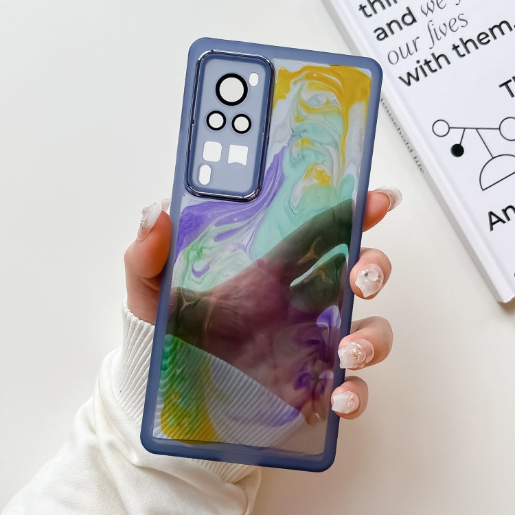 Oil Painting Electroplating TPU Phone Case, For vivo X60, For vivo X60 Pro, For vivo X70, For vivo X70 Pro