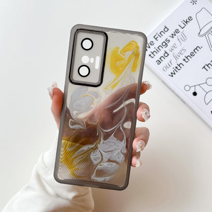 Oil Painting Electroplating TPU Phone Case, For vivo X60, For vivo X60 Pro, For vivo X70, For vivo X70 Pro