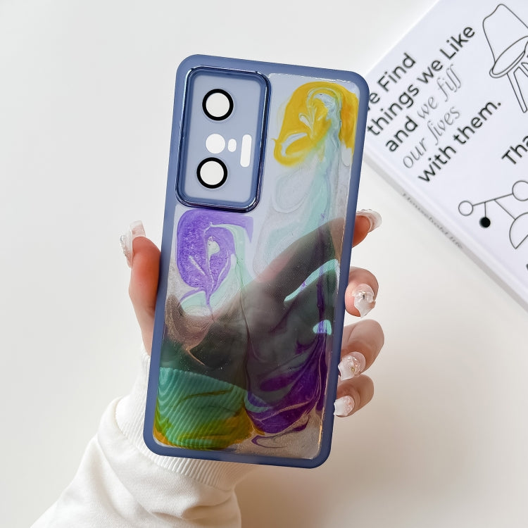 Oil Painting Electroplating TPU Phone Case, For vivo X60, For vivo X60 Pro, For vivo X70, For vivo X70 Pro