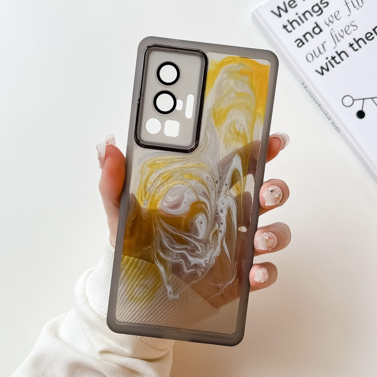 Oil Painting Electroplating TPU Phone Case, For vivo X60, For vivo X60 Pro, For vivo X70, For vivo X70 Pro