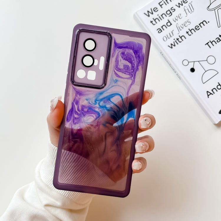 Oil Painting Electroplating TPU Phone Case, For vivo X60, For vivo X60 Pro, For vivo X70, For vivo X70 Pro