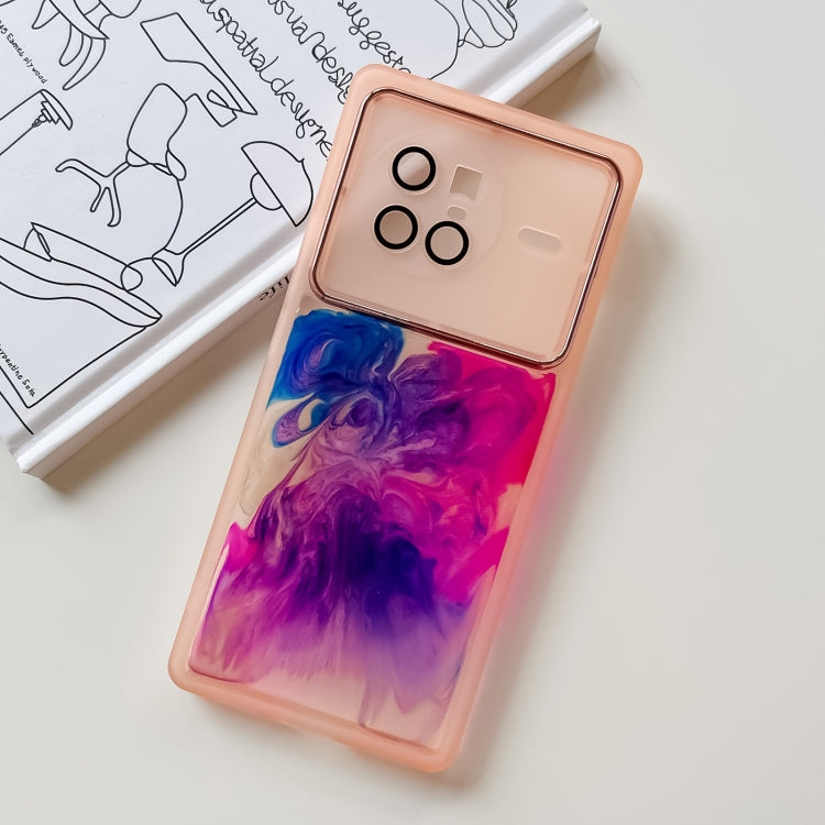 Oil Painting Electroplating TPU Phone Case, For vivo X80, For vivo X90, For vivo X90 Pro, For vivo X90 Pro+