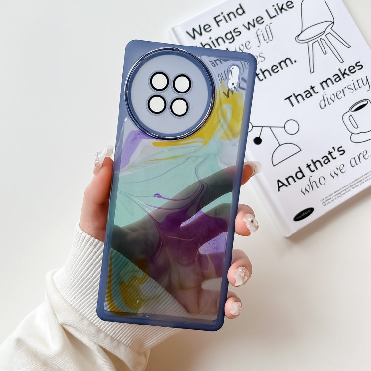 Oil Painting Electroplating TPU Phone Case, For vivo X80, For vivo X90, For vivo X90 Pro, For vivo X90 Pro+