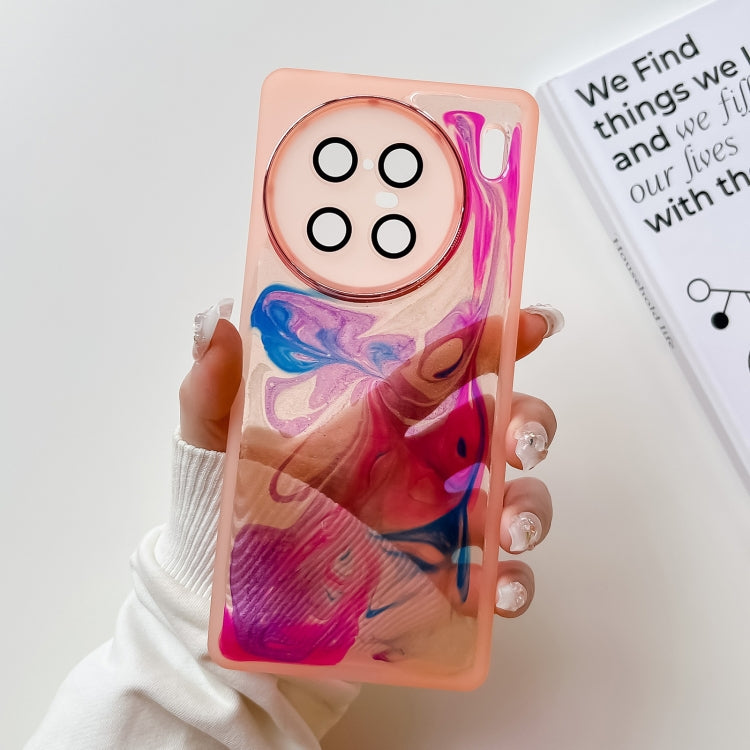 Oil Painting Electroplating TPU Phone Case, For vivo X80, For vivo X90, For vivo X90 Pro, For vivo X90 Pro+