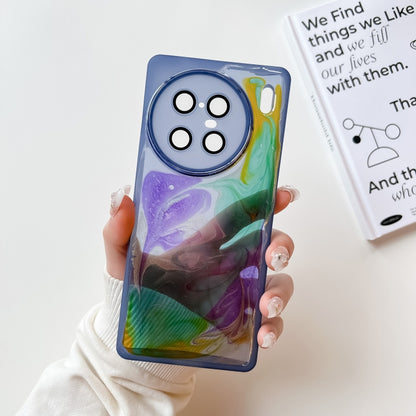 Oil Painting Electroplating TPU Phone Case, For vivo X80, For vivo X90, For vivo X90 Pro, For vivo X90 Pro+