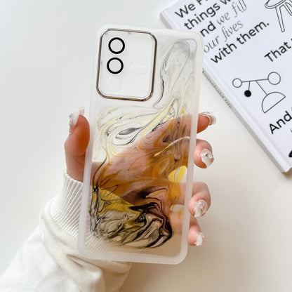 Oil Painting Electroplating TPU Phone Case, For vivo S10, For vivo S12, For vivo S12 Pro, For vivo iQOO 11