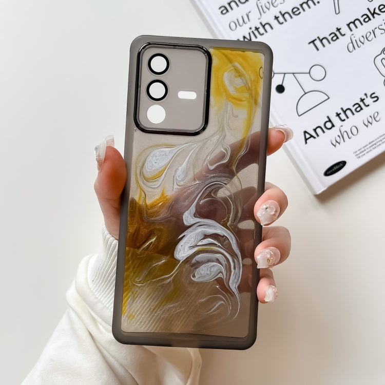Oil Painting Electroplating TPU Phone Case, For vivo S10, For vivo S12, For vivo S12 Pro, For vivo iQOO 11