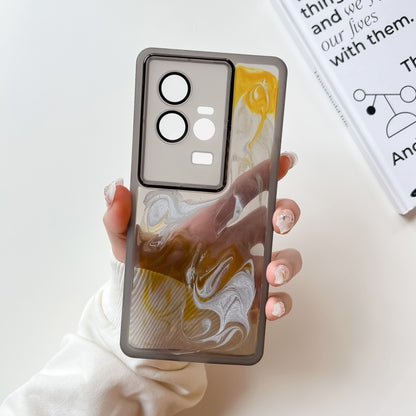 Oil Painting Electroplating TPU Phone Case, For vivo S10, For vivo S12, For vivo S12 Pro, For vivo iQOO 11