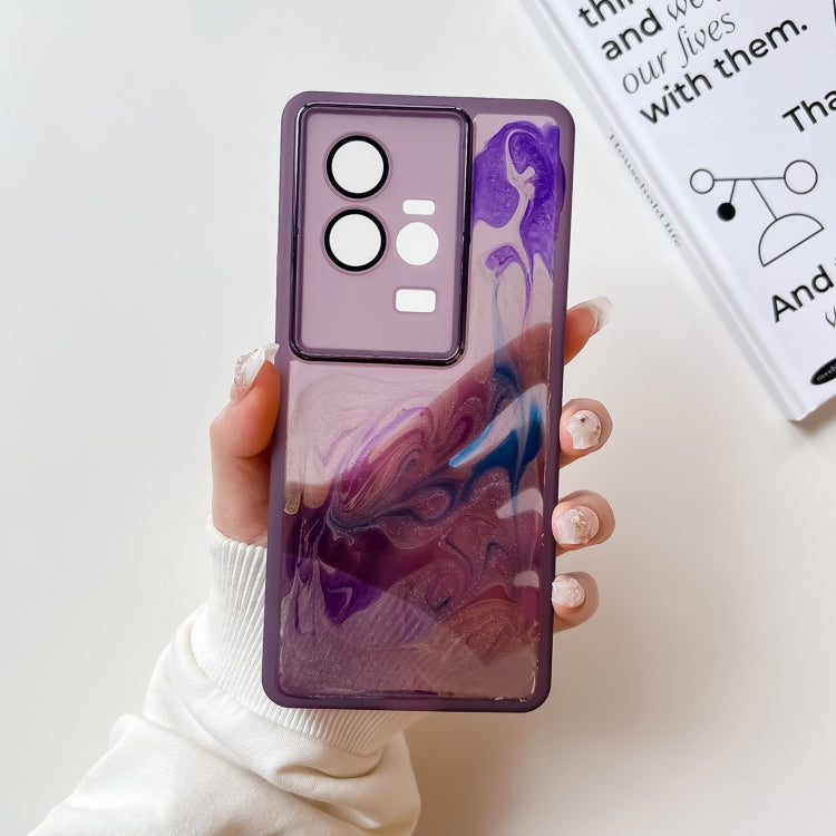Oil Painting Electroplating TPU Phone Case, For vivo S10, For vivo S12, For vivo S12 Pro, For vivo iQOO 11