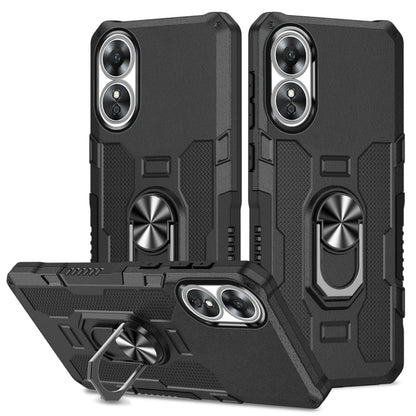 Ring Holder Armor Hybrid Phone Case, For OPPO A17