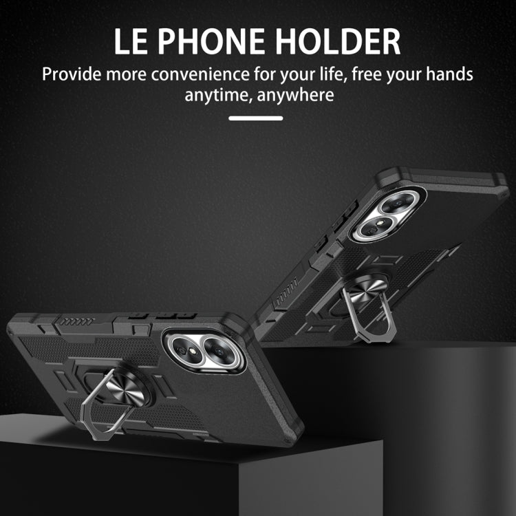 Ring Holder Armor Hybrid Phone Case, For OPPO A17