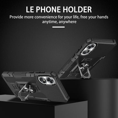 Ring Holder Armor Hybrid Phone Case, For OPPO A17