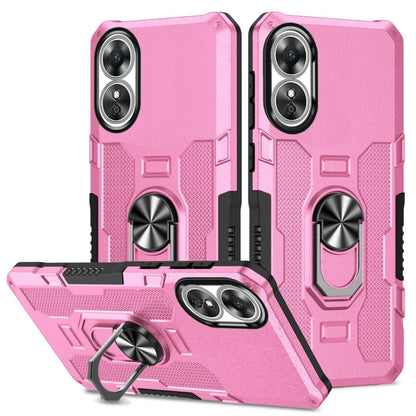 Ring Holder Armor Hybrid Phone Case, For OPPO A17