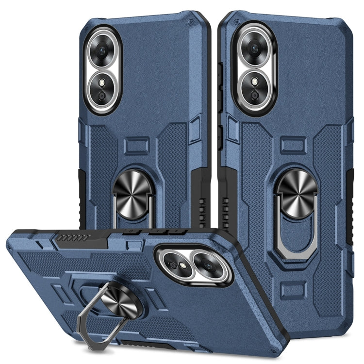 Ring Holder Armor Hybrid Phone Case, For OPPO A17