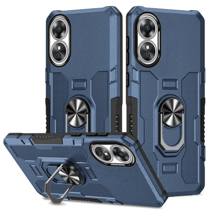 Ring Holder Armor Hybrid Phone Case, For OPPO A17