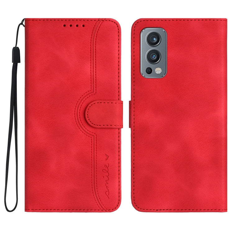 Heart Pattern Skin Feel Leather Phone Case, For OnePlus Ace 5 / 13R Global, For OnePlus 12, For OnePlus Ace 2V, For OnePlus Nord 2 5G