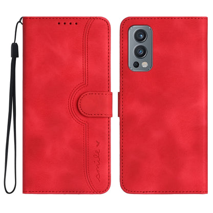 Heart Pattern Skin Feel Leather Phone Case, For OnePlus Ace 5 / 13R Global, For OnePlus 12, For OnePlus Ace 2V, For OnePlus Nord 2 5G