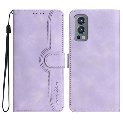 Heart Pattern Skin Feel Leather Phone Case, For OnePlus Ace 5 / 13R Global, For OnePlus 12, For OnePlus Ace 2V, For OnePlus Nord 2 5G