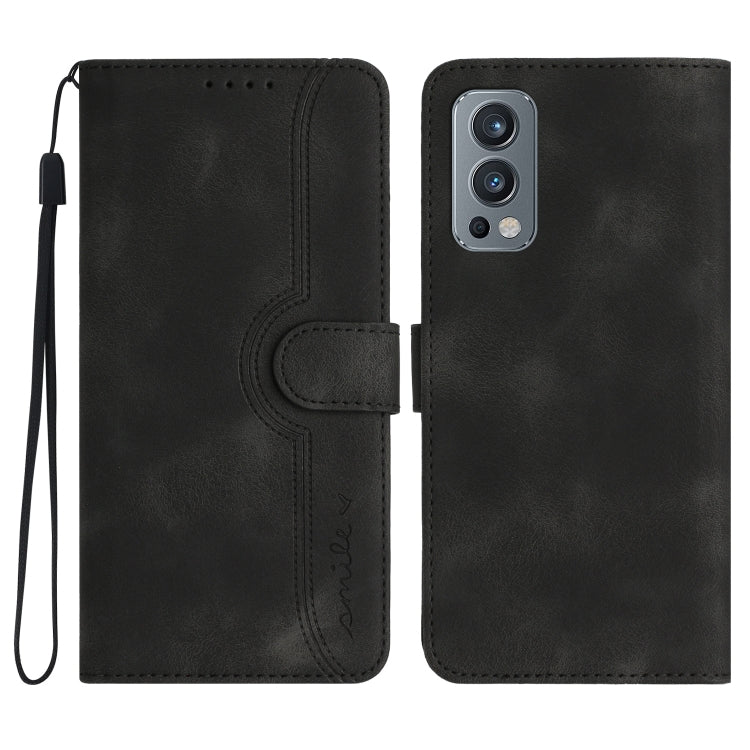 Heart Pattern Skin Feel Leather Phone Case, For OnePlus Ace 5 / 13R Global, For OnePlus 12, For OnePlus Ace 2V, For OnePlus Nord 2 5G