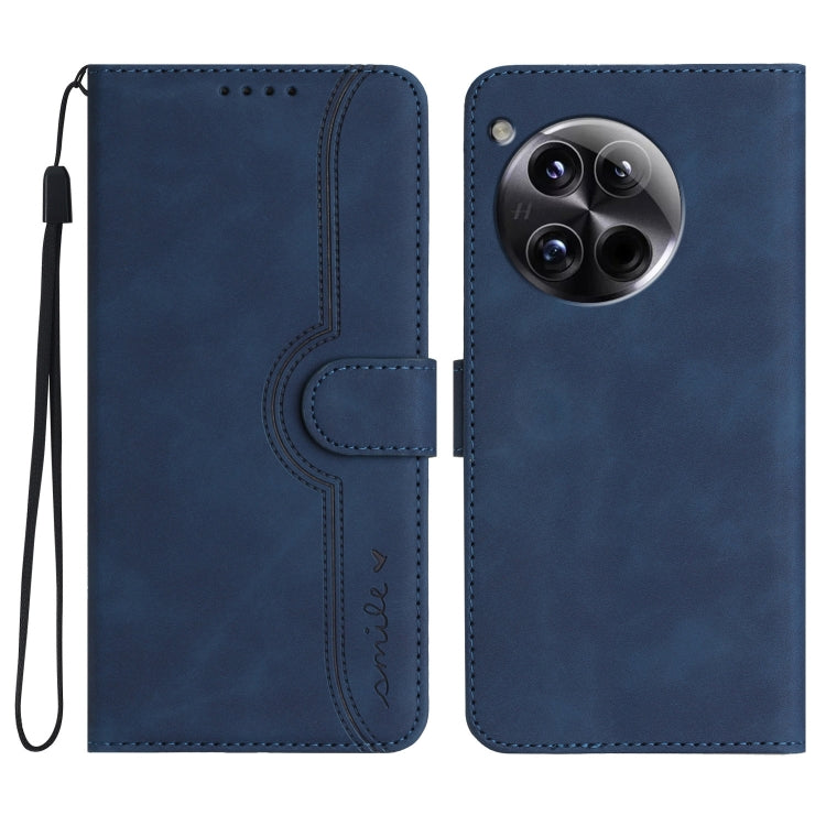 Heart Pattern Skin Feel Leather Phone Case, For OnePlus Ace 5 / 13R Global, For OnePlus 12, For OnePlus Ace 2V, For OnePlus Nord 2 5G