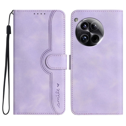 Heart Pattern Skin Feel Leather Phone Case, For OnePlus Ace 5 / 13R Global, For OnePlus 12, For OnePlus Ace 2V, For OnePlus Nord 2 5G