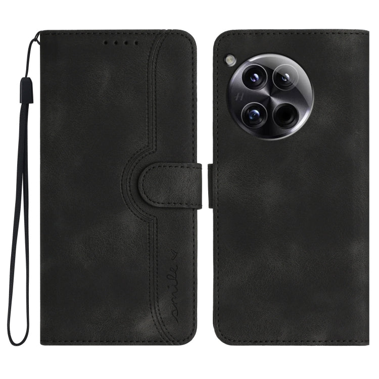 Heart Pattern Skin Feel Leather Phone Case, For OnePlus Ace 5 / 13R Global, For OnePlus 12, For OnePlus Ace 2V, For OnePlus Nord 2 5G