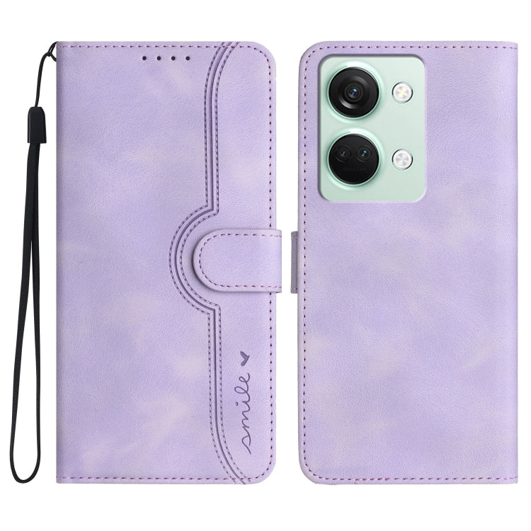 Heart Pattern Skin Feel Leather Phone Case, For OnePlus Ace 5 / 13R Global, For OnePlus 12, For OnePlus Ace 2V, For OnePlus Nord 2 5G