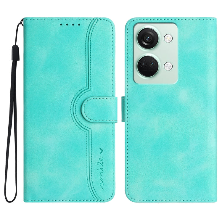 Heart Pattern Skin Feel Leather Phone Case, For OnePlus Ace 5 / 13R Global, For OnePlus 12, For OnePlus Ace 2V, For OnePlus Nord 2 5G