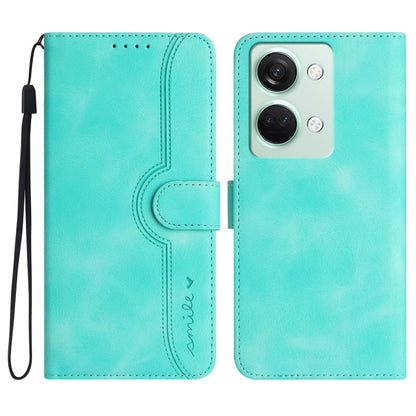 Heart Pattern Skin Feel Leather Phone Case, For OnePlus Ace 5 / 13R Global, For OnePlus 12, For OnePlus Ace 2V, For OnePlus Nord 2 5G