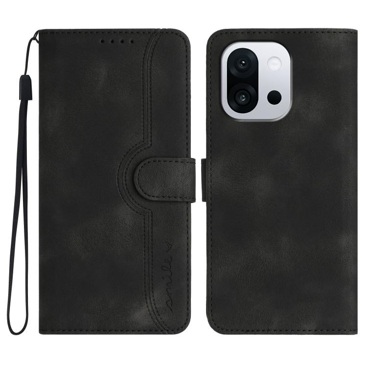 Heart Pattern Skin Feel Leather Phone Case, For OnePlus Turbo 6 / 6V, For OnePlus Ace 6, For OnePlus 15, For OnePlus 13T