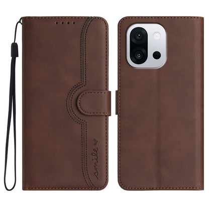 Heart Pattern Skin Feel Leather Phone Case, For OnePlus Turbo 6 / 6V, For OnePlus Ace 6, For OnePlus 15, For OnePlus 13T