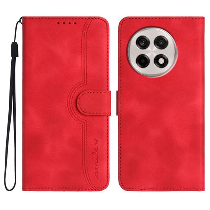 Heart Pattern Skin Feel Leather Phone Case, For OnePlus Ace 5 / 13R Global, For OnePlus 12, For OnePlus Ace 2V, For OnePlus Nord 2 5G