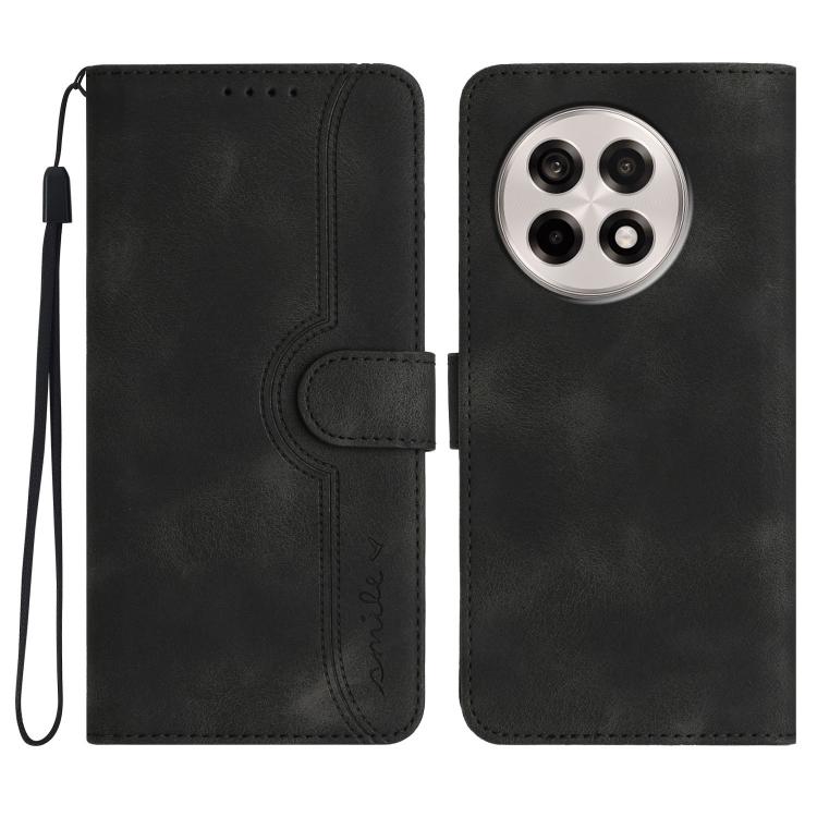 Heart Pattern Skin Feel Leather Phone Case, For OnePlus Ace 5 / 13R Global, For OnePlus 12, For OnePlus Ace 2V, For OnePlus Nord 2 5G