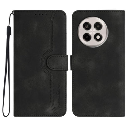 Heart Pattern Skin Feel Leather Phone Case, For OnePlus Ace 5 / 13R Global, For OnePlus 12, For OnePlus Ace 2V, For OnePlus Nord 2 5G