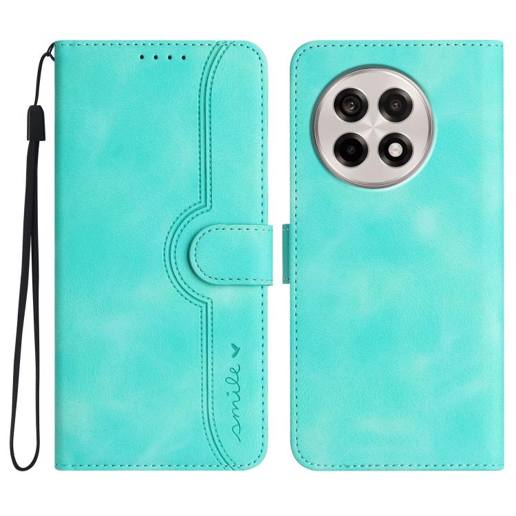 Heart Pattern Skin Feel Leather Phone Case, For OnePlus Ace 5 / 13R Global, For OnePlus 12, For OnePlus Ace 2V, For OnePlus Nord 2 5G