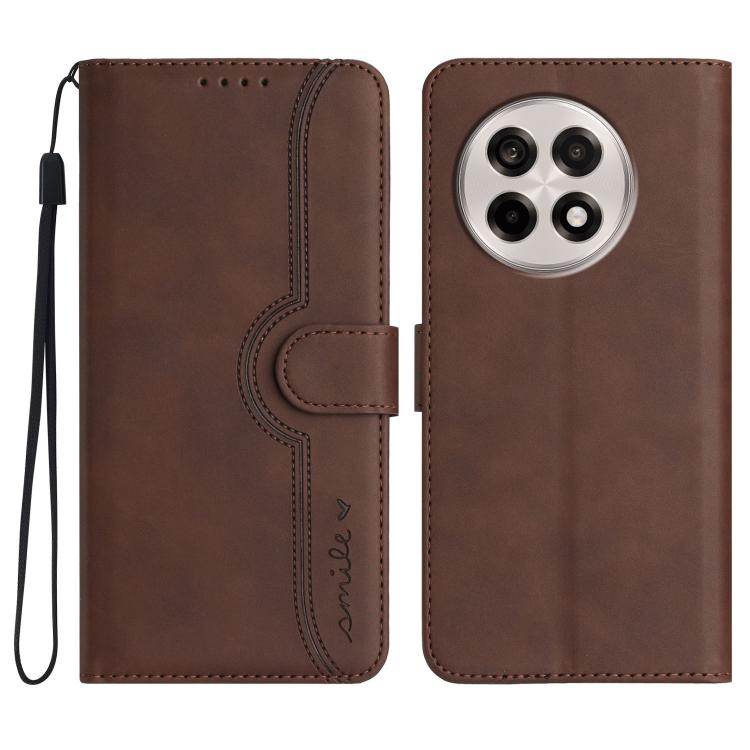 Heart Pattern Skin Feel Leather Phone Case, For OnePlus Ace 5 / 13R Global, For OnePlus 12, For OnePlus Ace 2V, For OnePlus Nord 2 5G