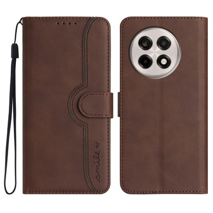 Heart Pattern Skin Feel Leather Phone Case, For OnePlus Ace 5 / 13R Global, For OnePlus 12, For OnePlus Ace 2V, For OnePlus Nord 2 5G