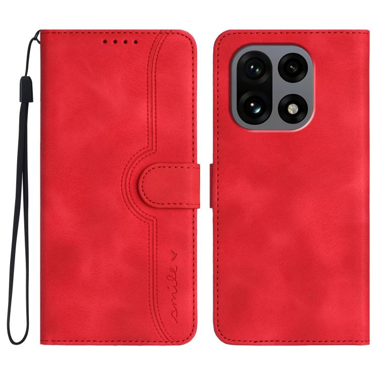 Heart Pattern Skin Feel Leather Phone Case, For OnePlus Turbo 6 / 6V, For OnePlus Ace 6, For OnePlus 15, For OnePlus 13T