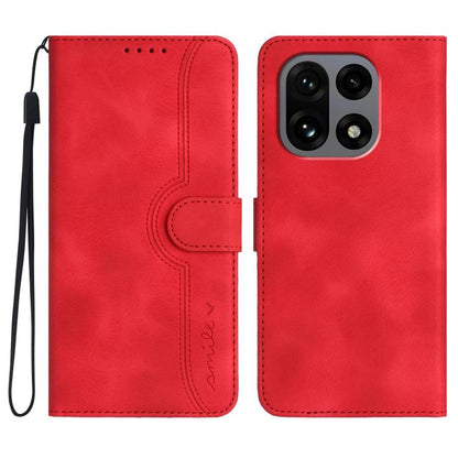 Heart Pattern Skin Feel Leather Phone Case, For OnePlus Turbo 6 / 6V, For OnePlus Ace 6, For OnePlus 15, For OnePlus 13T