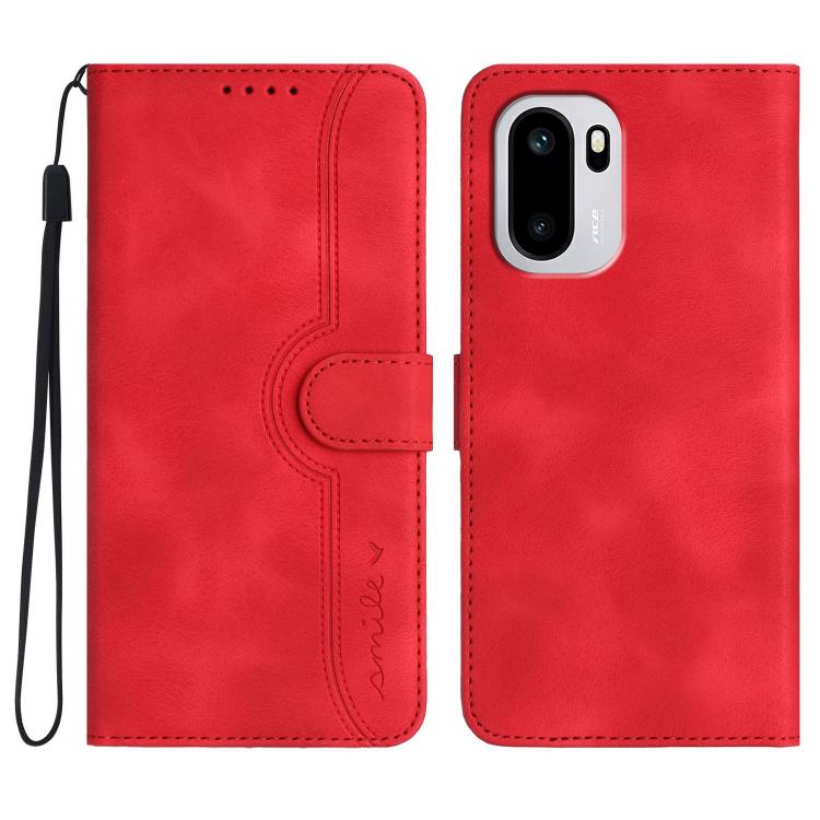 Heart Pattern Skin Feel Leather Phone Case, For OnePlus Turbo 6 / 6V, For OnePlus Ace 6, For OnePlus 15, For OnePlus 13T