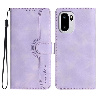 Heart Pattern Skin Feel Leather Phone Case, For OnePlus Turbo 6 / 6V, For OnePlus Ace 6, For OnePlus 15, For OnePlus 13T
